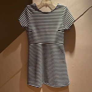 Topshop Striped Ponte Dress